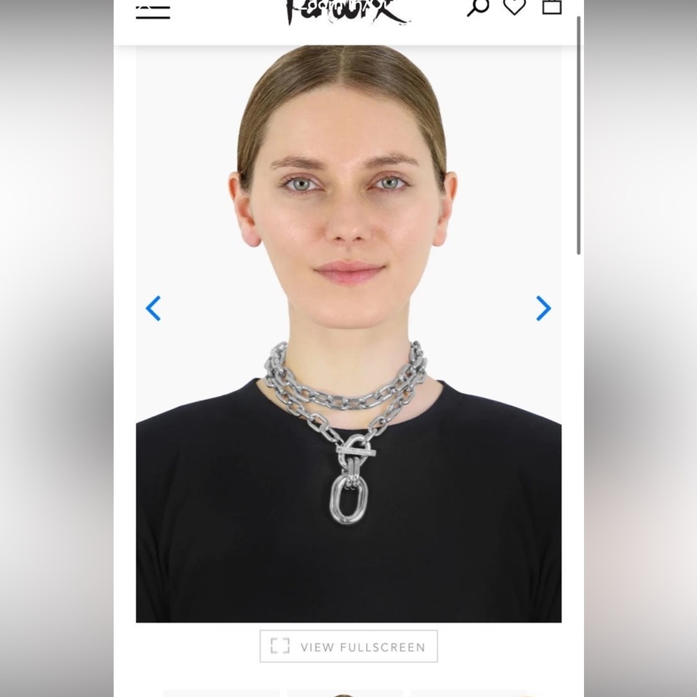 Paco rabanne  gold chain necklace